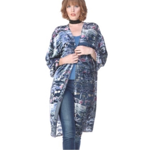Anthropologie and Aris A Silk Velvet Kimono - - OS - Picture 15 of 15